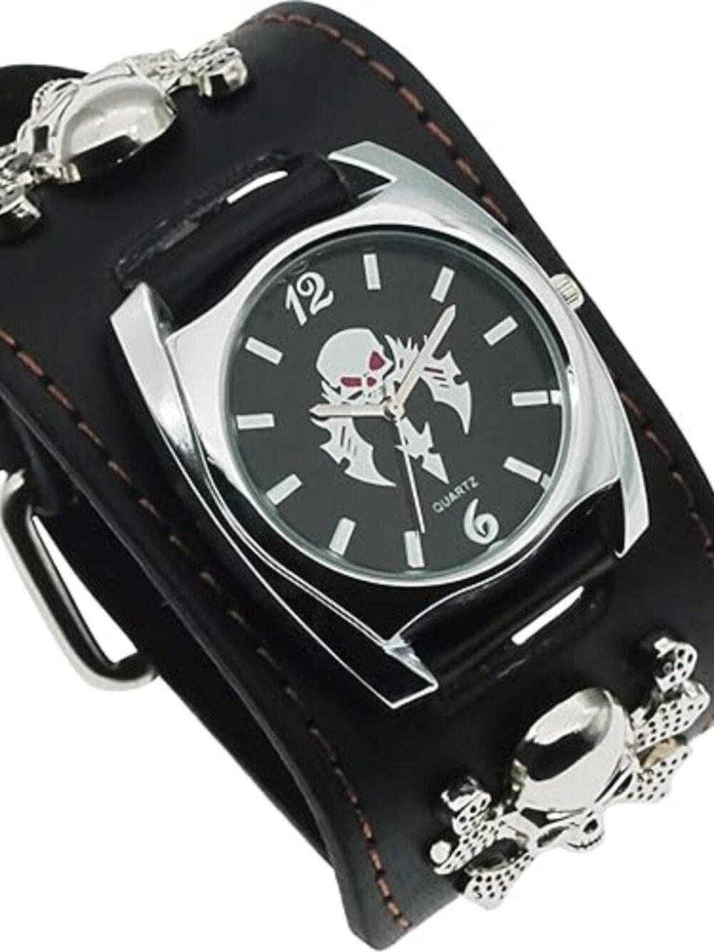 Punk Skull Quartz Men's Wrist Watch